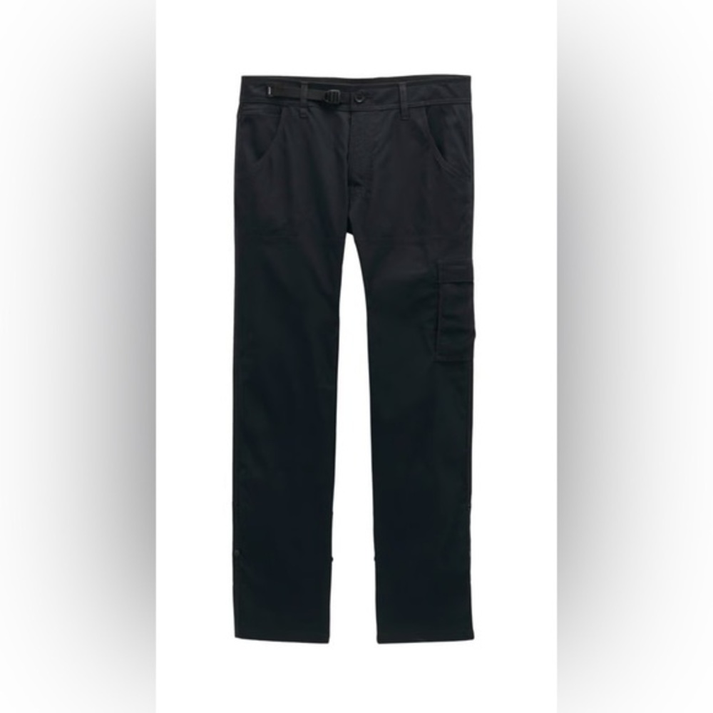 prAna Stretch Zion Slim Pant II 28x32 Black Hiking Roll-ups (Fits 28x29) UPF
